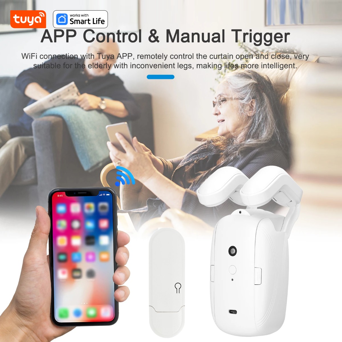 1/2個入り Tuya スマートWiFiカーテンロボット ( - Smart Ir Remote Controller のレビューと価格