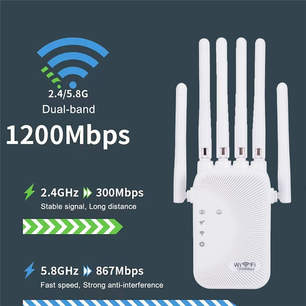 Kebidumei 1200Mbps WiFiリピーター 2 - Smart Home Router のレビューと価格