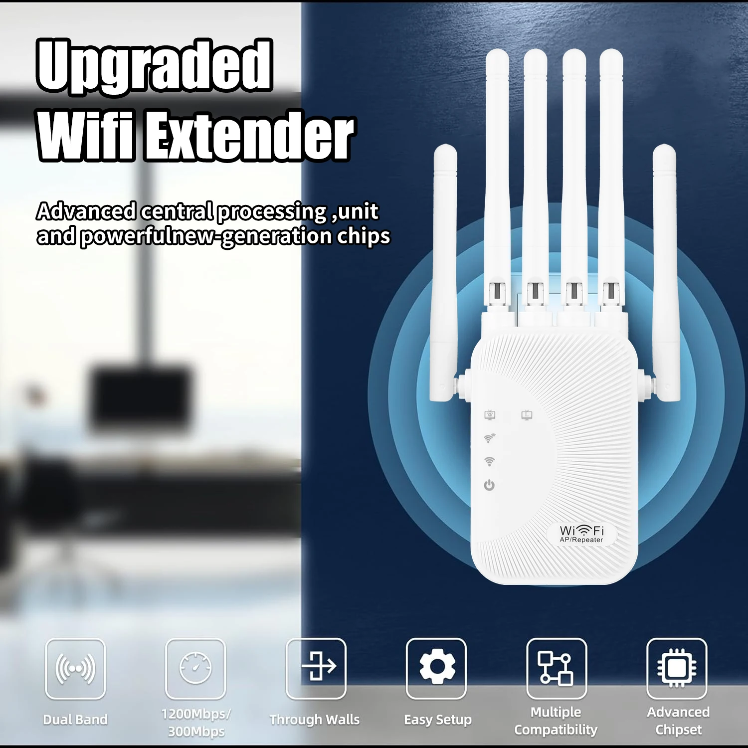 1200Mbps WiFi増幅器 デュアルバンド 2.4G  - Smart Home Router のレビューと価格
