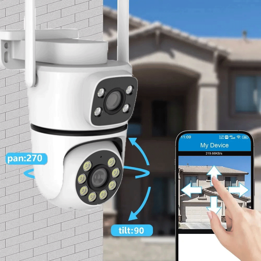 10MP Tuya 5G Wifi PTZカメラ 4Kデュア - Smart Home Battery Camera Ezviz のレビューと価格