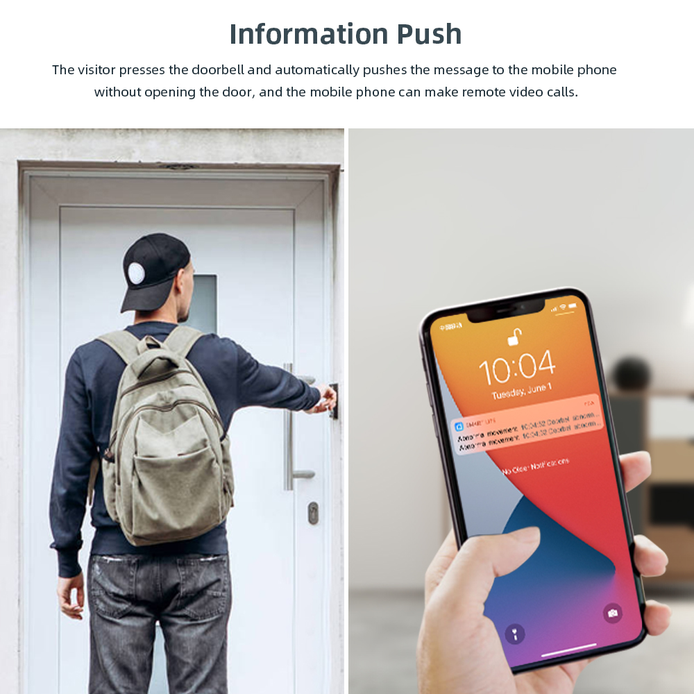 Tuya ビデオドアベル 2MP 防水 1080P WiFi - Smart Home Video Doorbell Enhanced Security With Smart Doorbell のレビューと価格
