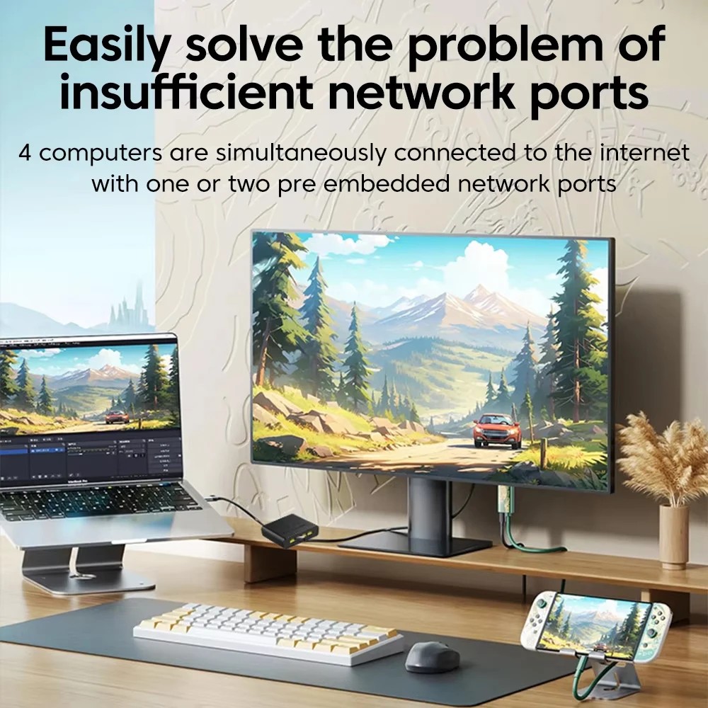 KEBIDU 5 ポート 1000Mbps ギガビット RJ - Smart Home Router のレビューと価格