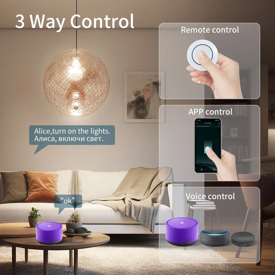 Tuya Wifiスマートスイッチ RF 433MHz ワイ - Smart Home Control Panel のレビューと価格