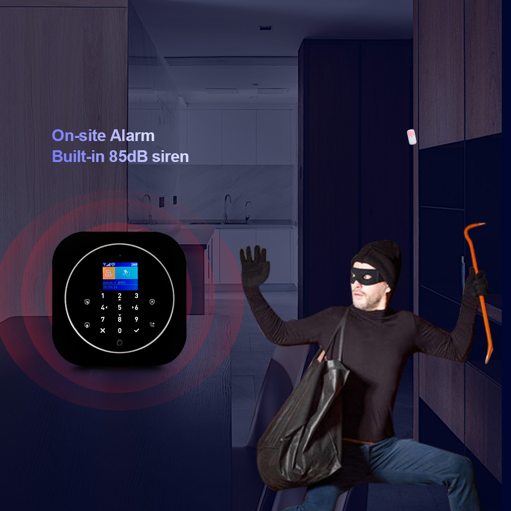 KERUI G12 ワイヤレス Tuya ホーム警報システム - Smart Home Package のレビューと価格