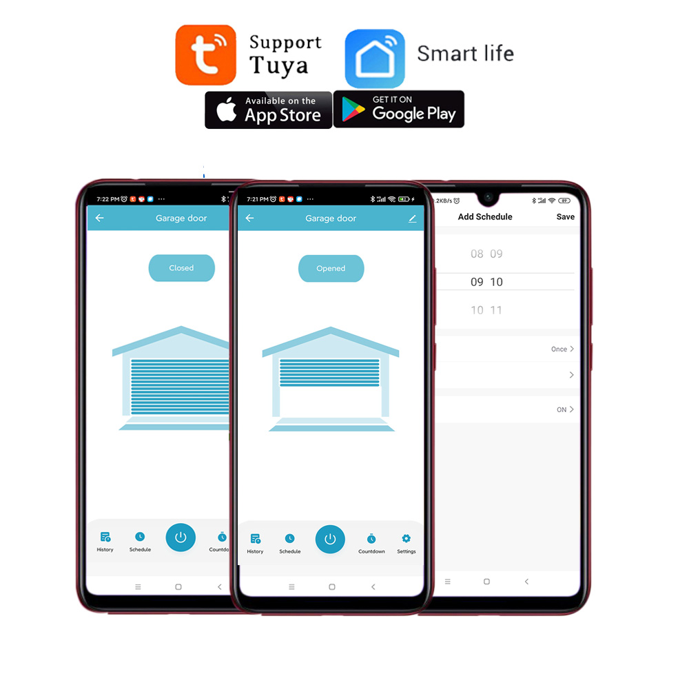スマートガレージドアオープナーコントローラー,EUプラグ,A - Smart Home Control Panel のレビューと価格