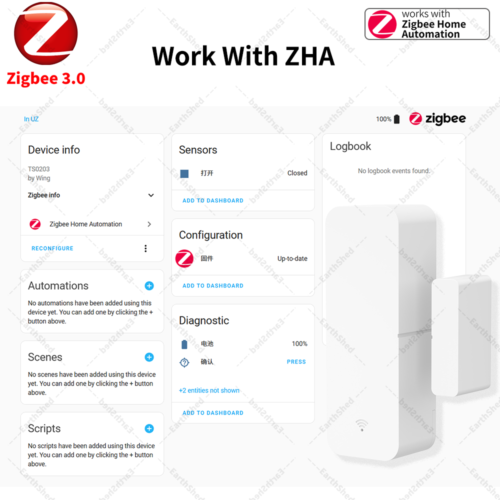 Zigbee 3.0 ドアセンサー、窓センサー、接触センサー - Smart Home Yandex のレビューと価格