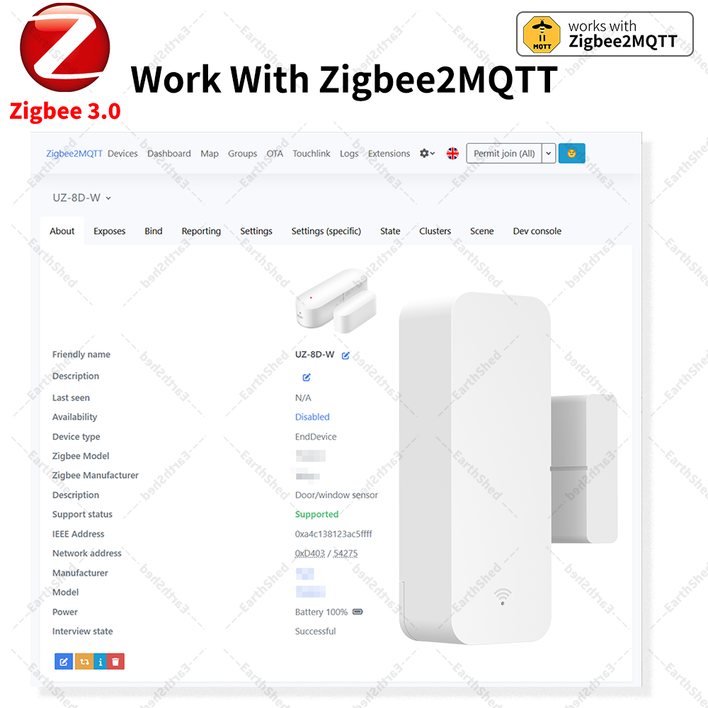 Zigbee 3.0 ドアセンサー、窓センサー、接触センサー - Smart Home Yandex のレビューと価格