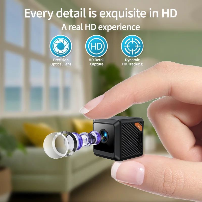 W02 1080Pミニセキュリティ保護ホームナイトビジョン監 - Smart Home Cctv Camera のレビューと価格