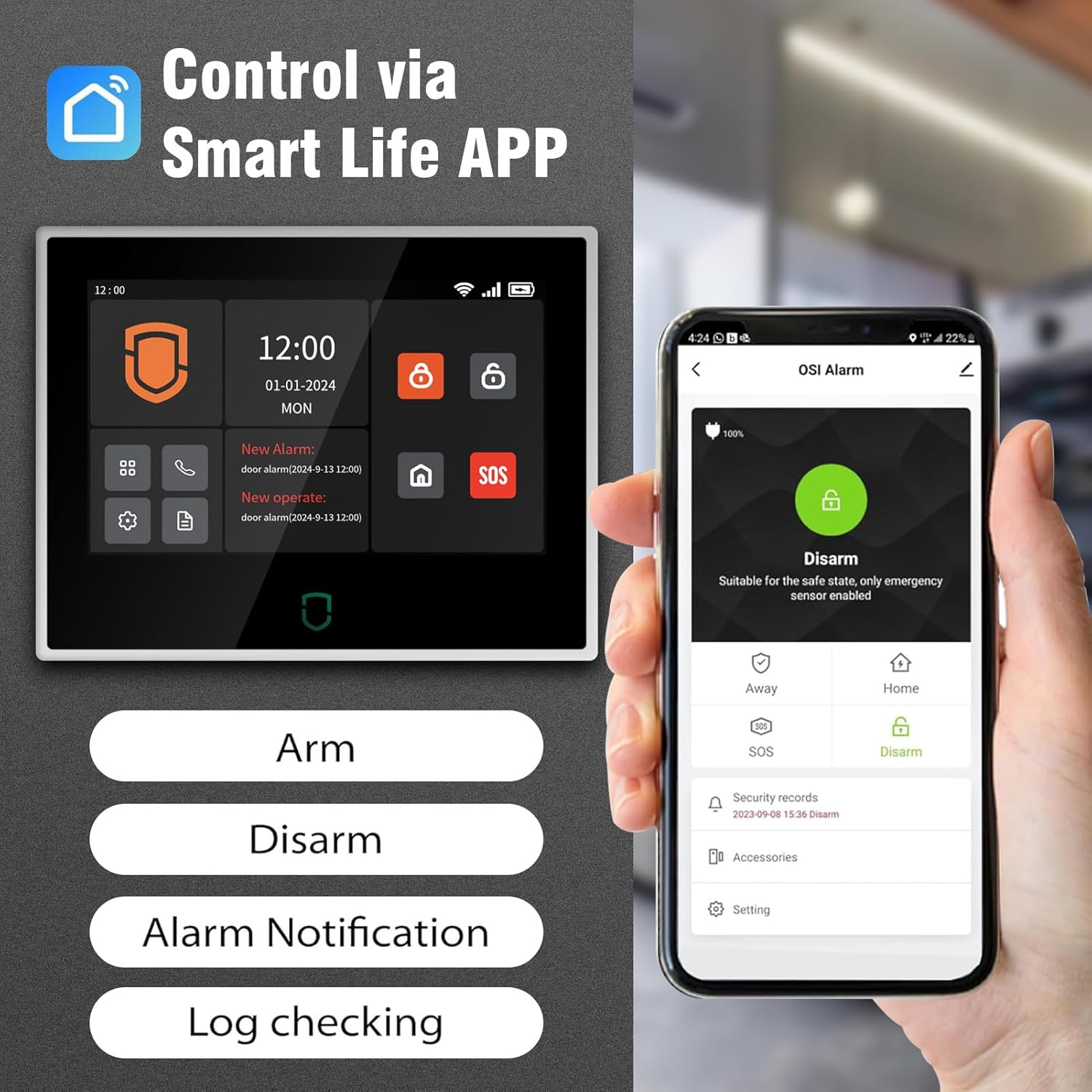 Wolf-Guard 7 インチ タッチ スクリーン WiF - Smart Home Package のレビューと価格