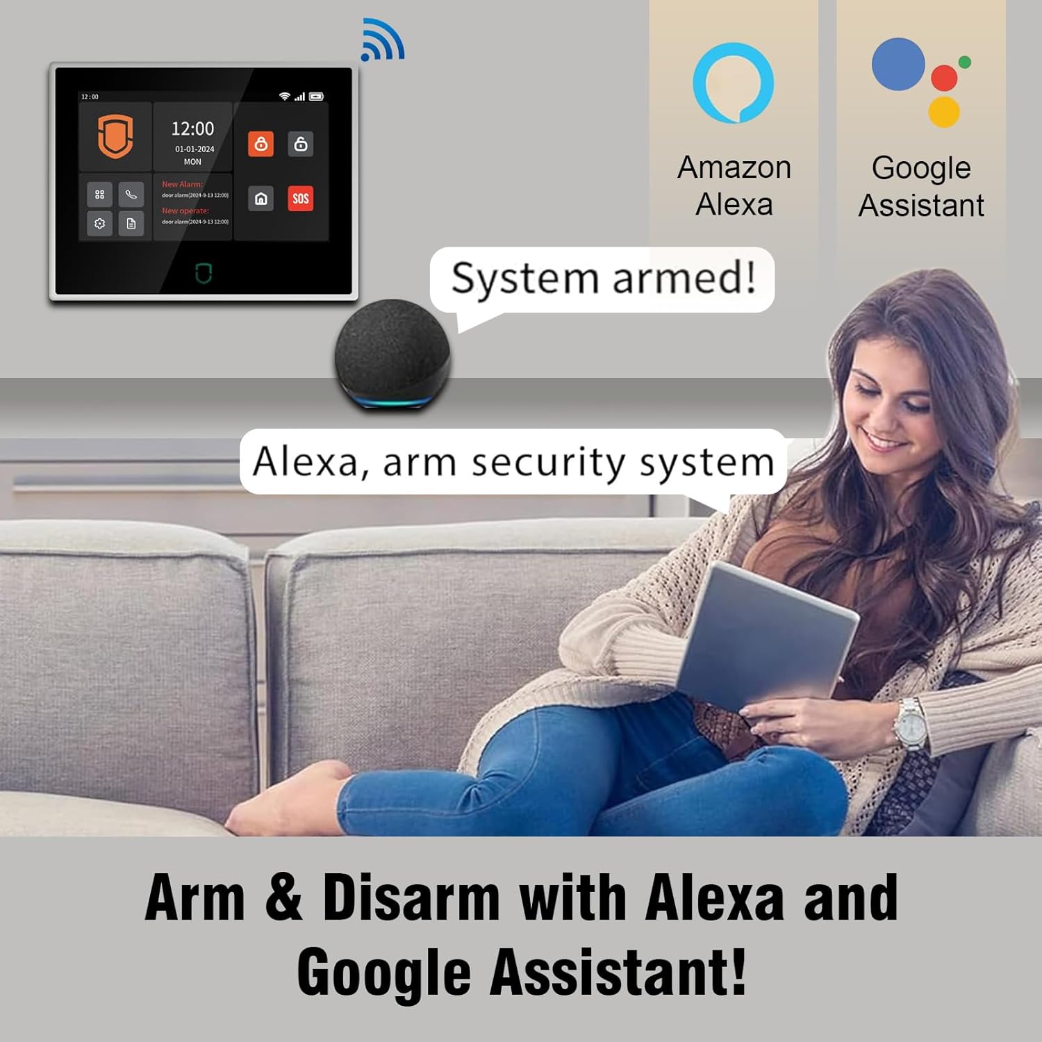Wolf-Guard 7 インチ タッチ スクリーン WiF - Smart Home Package のレビューと価格