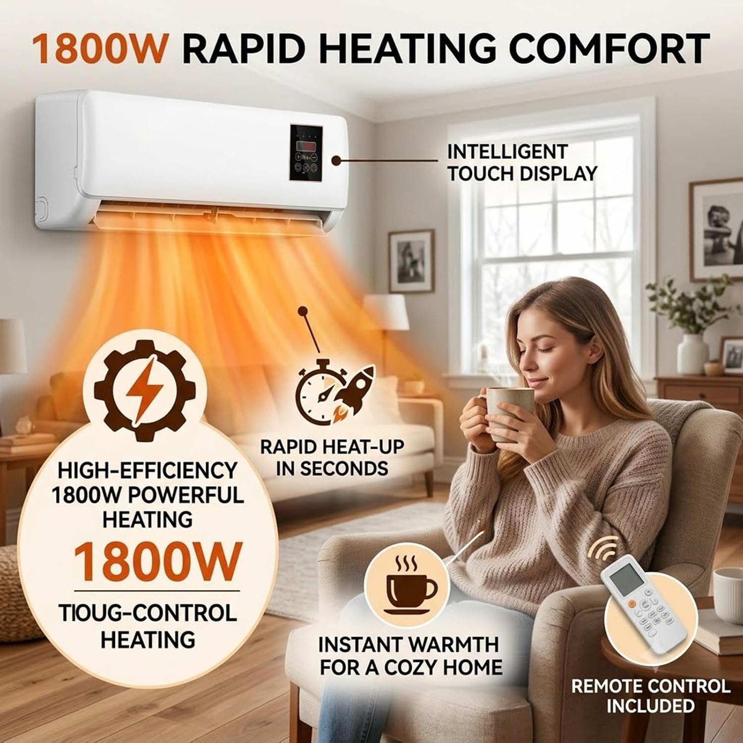 壁掛け式エアコン 2 in 1 ミニエアコンユニット 冷暖房 - Smart Bathroom Fan のレビューと価格
