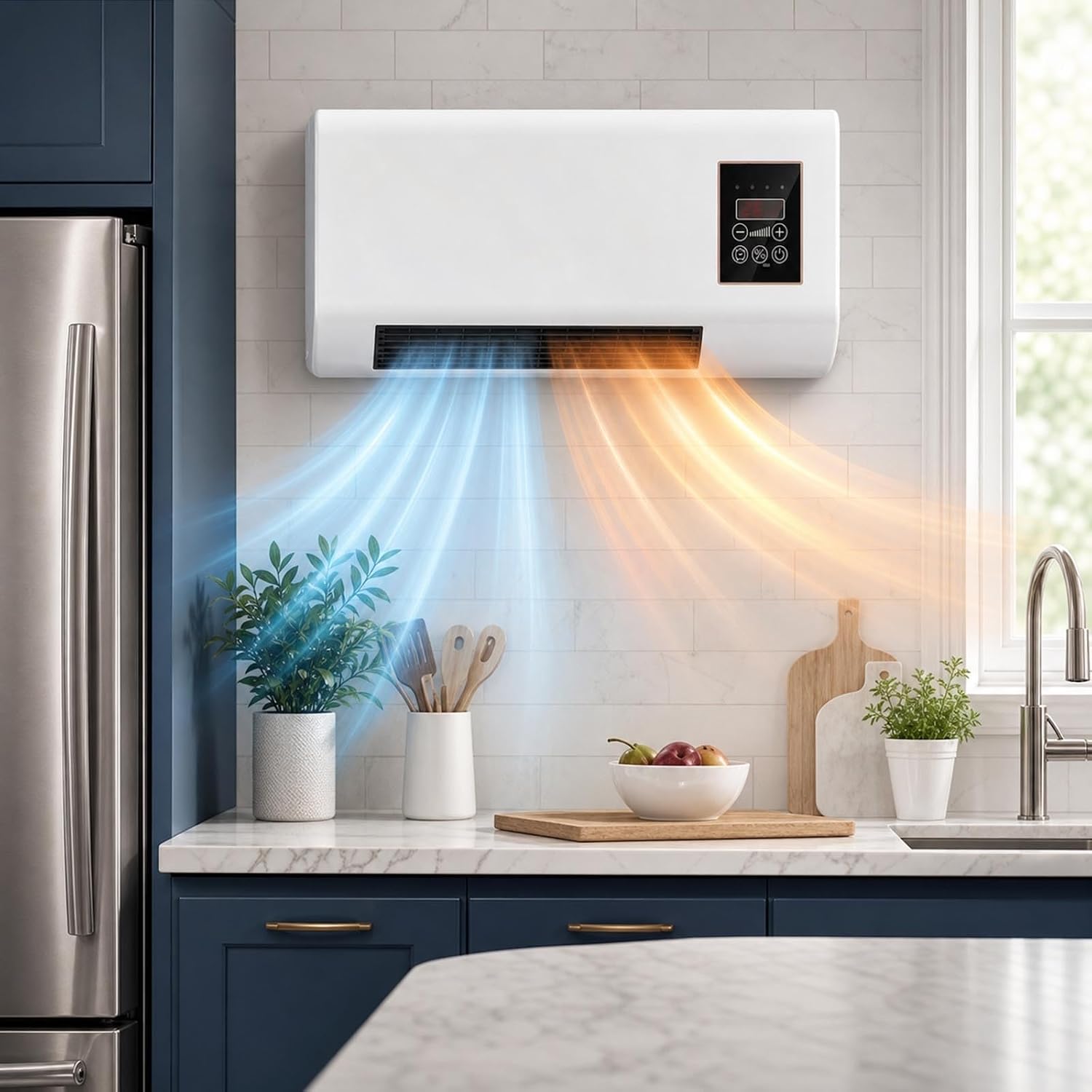 壁掛け式エアコン 2 in 1 ミニエアコンユニット 冷暖房 - Smart Bathroom Fan のレビューと価格