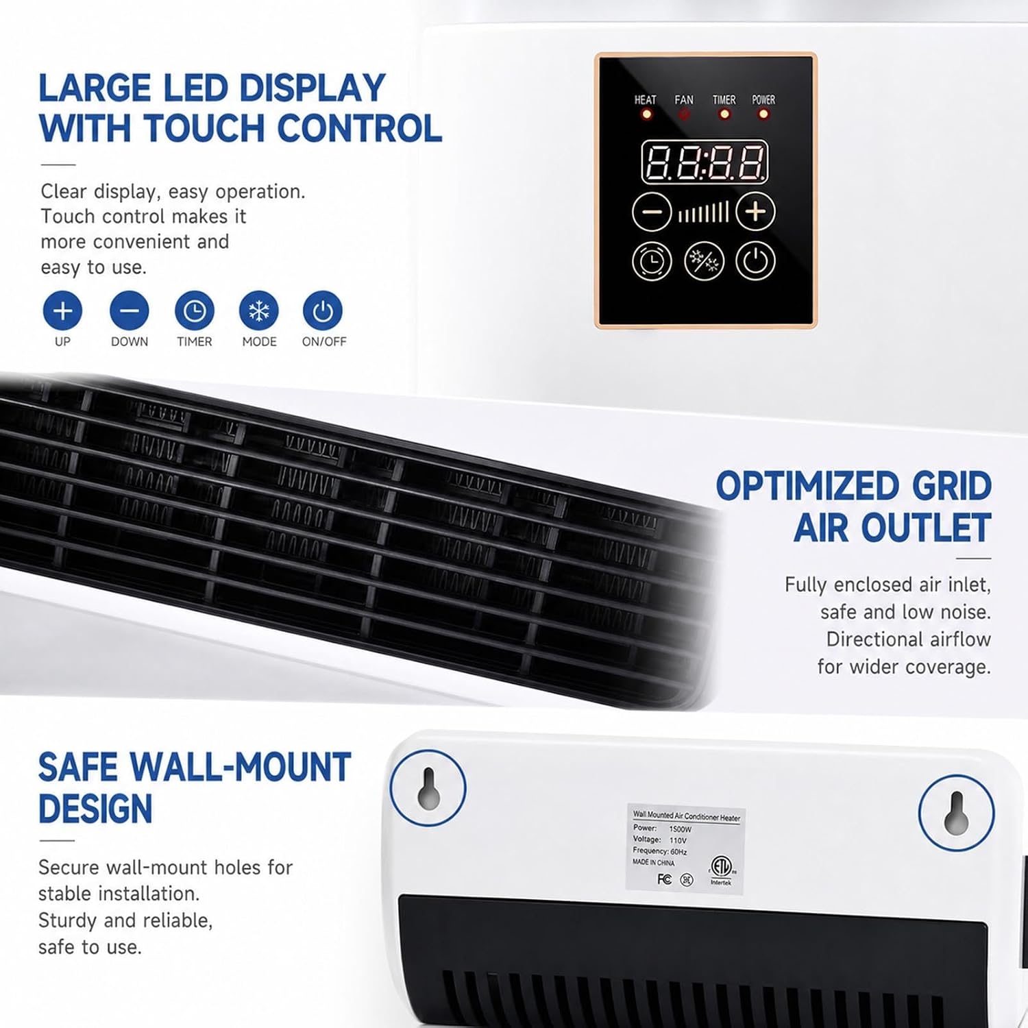 壁掛け式エアコン 2 in 1 ミニエアコンユニット 冷暖房 - Smart Bathroom Fan のレビューと価格