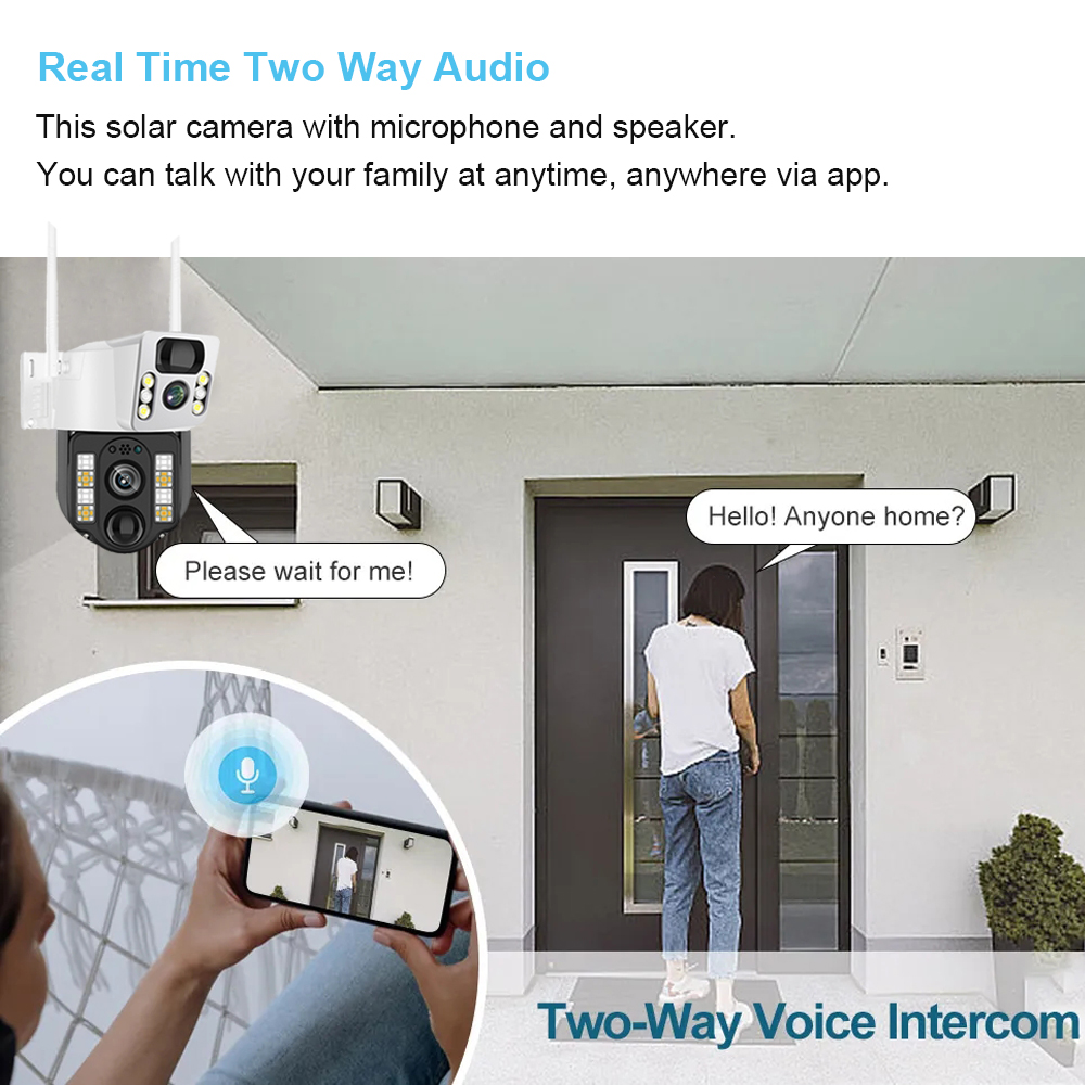 屋外ソーラー監視カメラ,cctv,バッテリーモニター,スマー - Smart Home Cctv Camera のレビューと価格