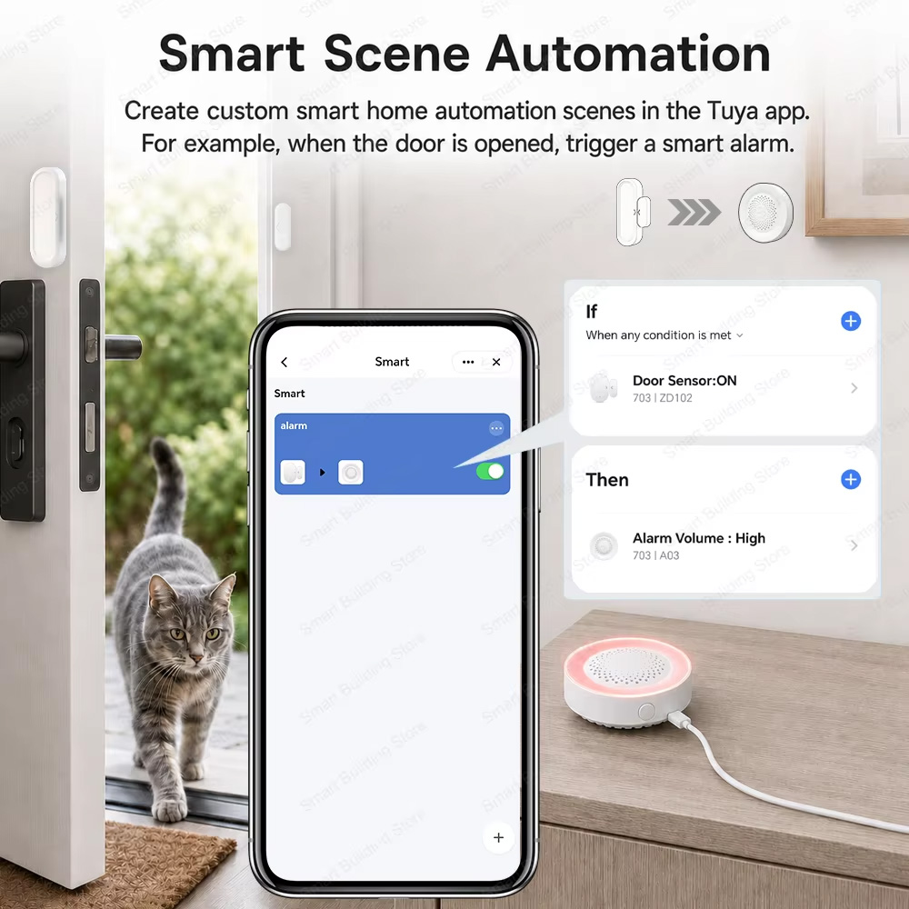 Tuya Zigbee 3.0 ドア・窓センサー IP65  - Smart Home Yandex のレビューと価格