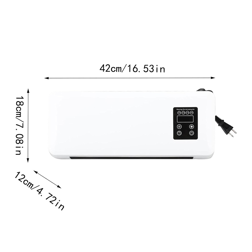 1500Wの壁掛け式電気室内ヒーター。リモコン付き。2in1 - Smart Bathroom Fan のレビューと価格