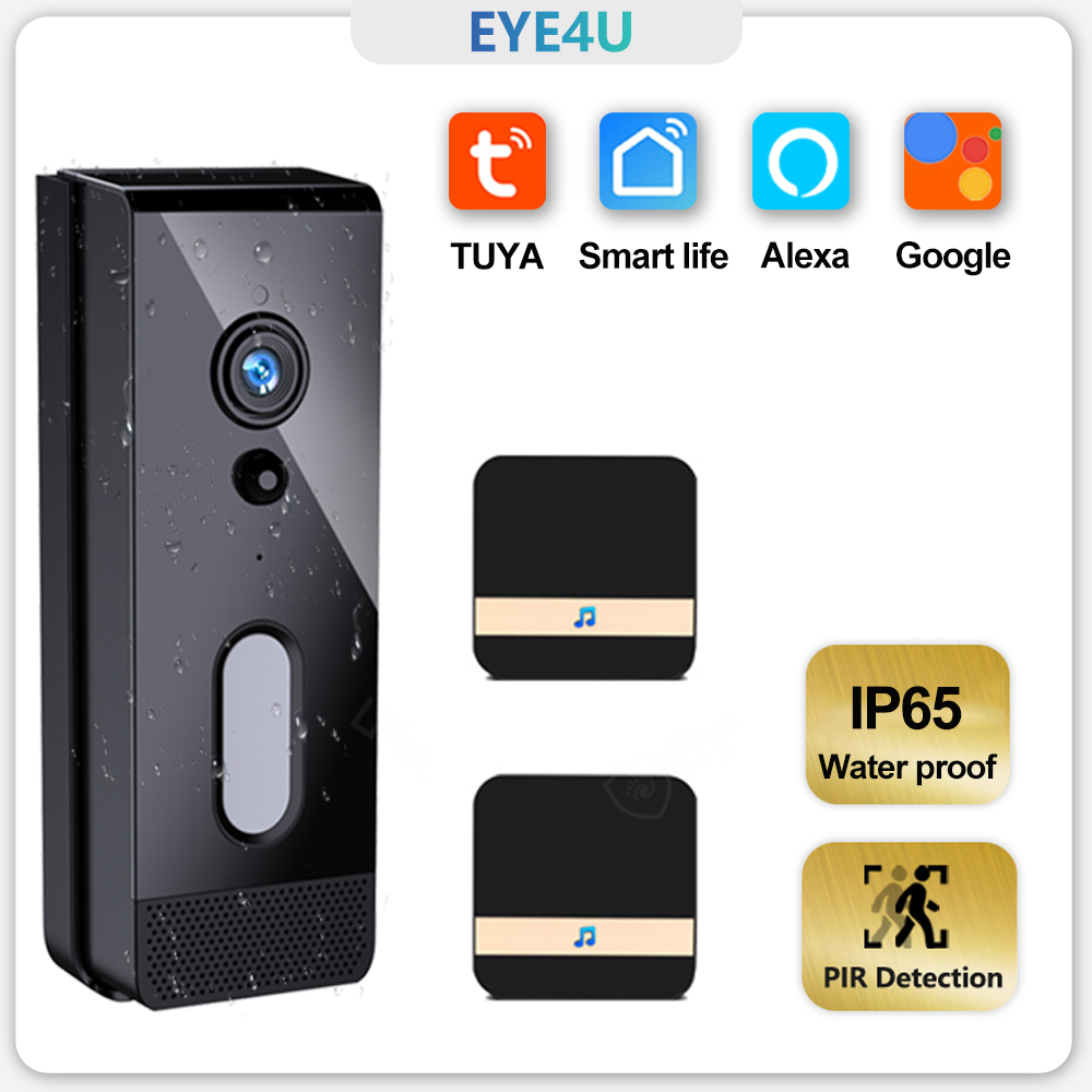 Tuya、スマートホーム、ドアベルカメラ、防水、WiFi、ビ - Smart Home Video Doorbell Enhanced Security With Smart Doorbell のレビューと価格