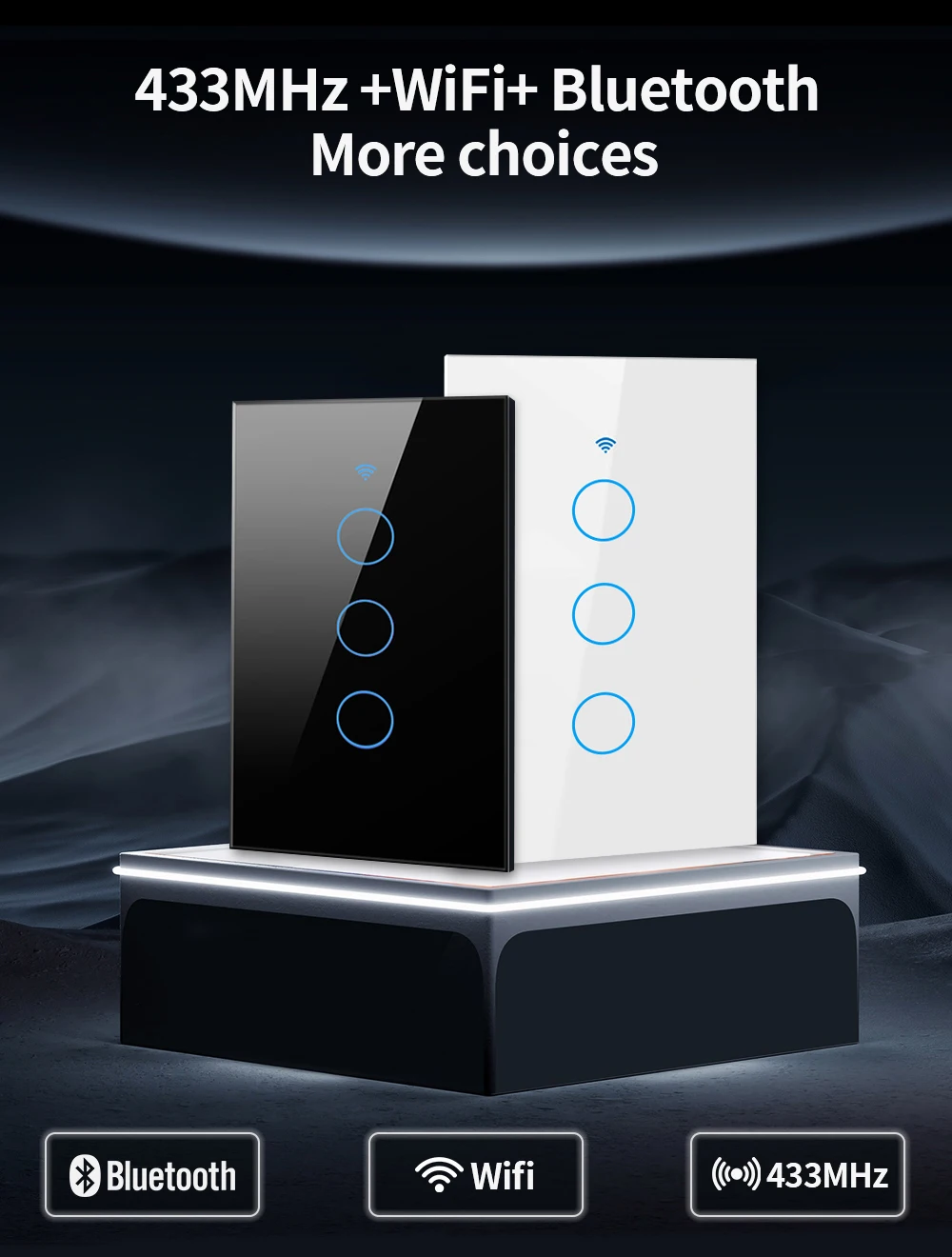 Tnce-WiFi, Zigbee,インテリジェントタッチウ - Tuya Smart Switch のレビューと価格