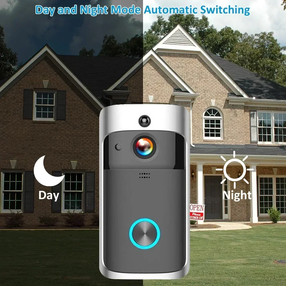 720P HDスマートホーム対応、ワイヤレスWi-Fiドアベ - Smart Home Video Doorbell Enhanced Security With Smart Doorbell のレビューと価格