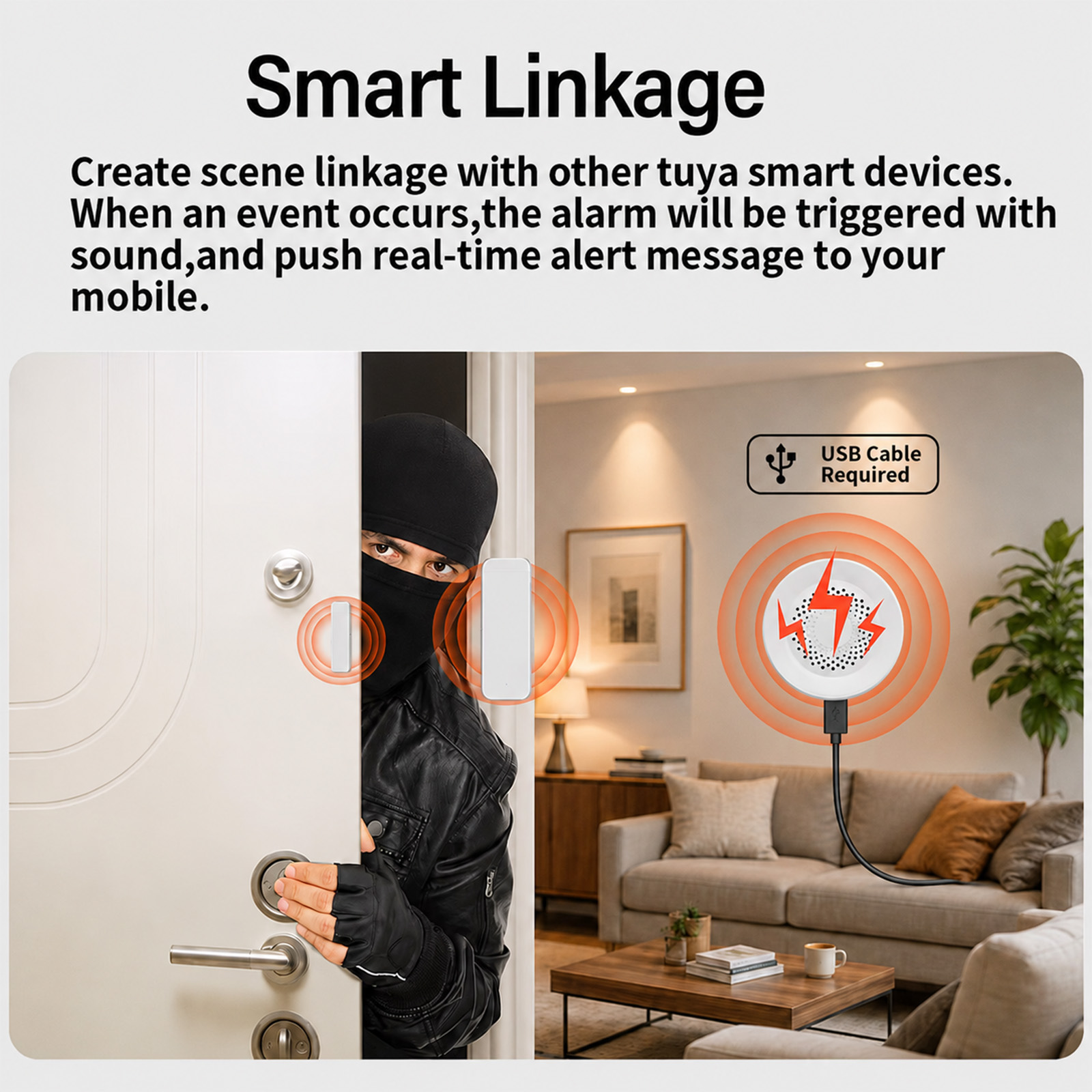 Tuya Zigbee サイレンアラーム 100dB スマー - Smart Home Yandex のレビューと価格