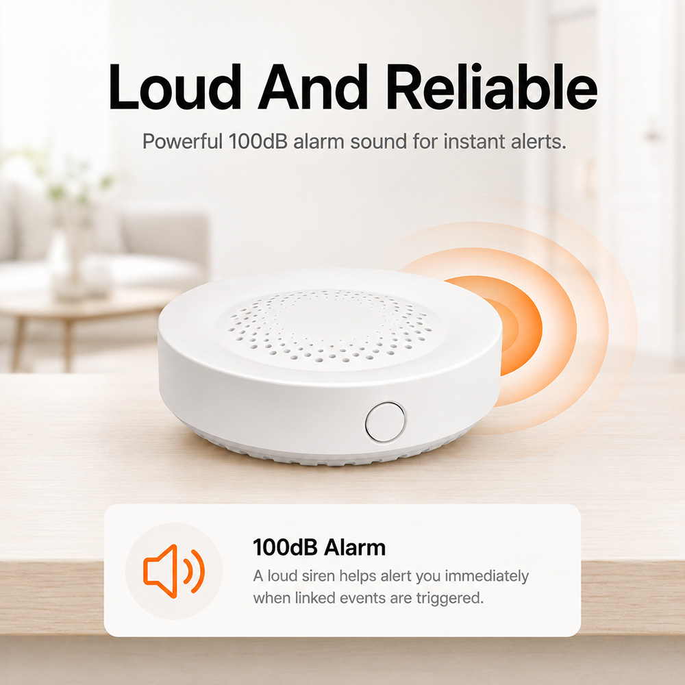 Tuya Zigbee サイレンアラーム 100dB スマー - Smart Home Yandex のレビューと価格