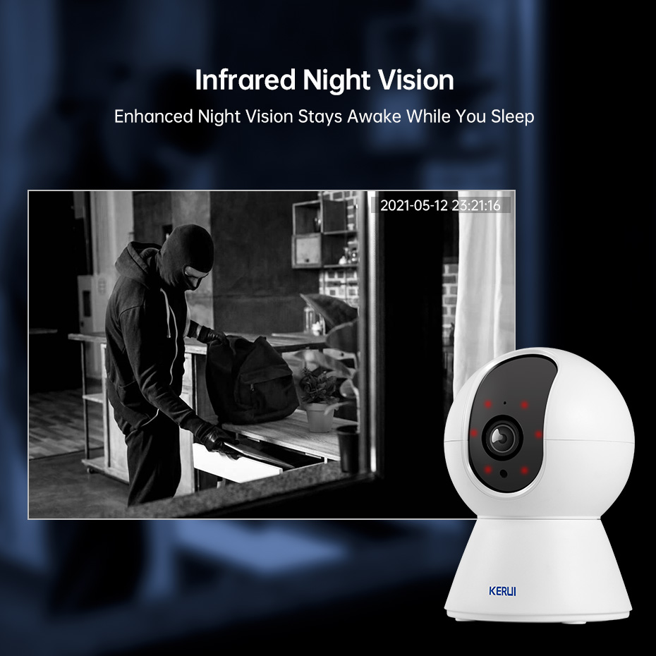 Kerui-屋内CCTV監視カメラ,スマート,Tuya,wi - Smart Home Battery Camera Ezviz のレビューと価格