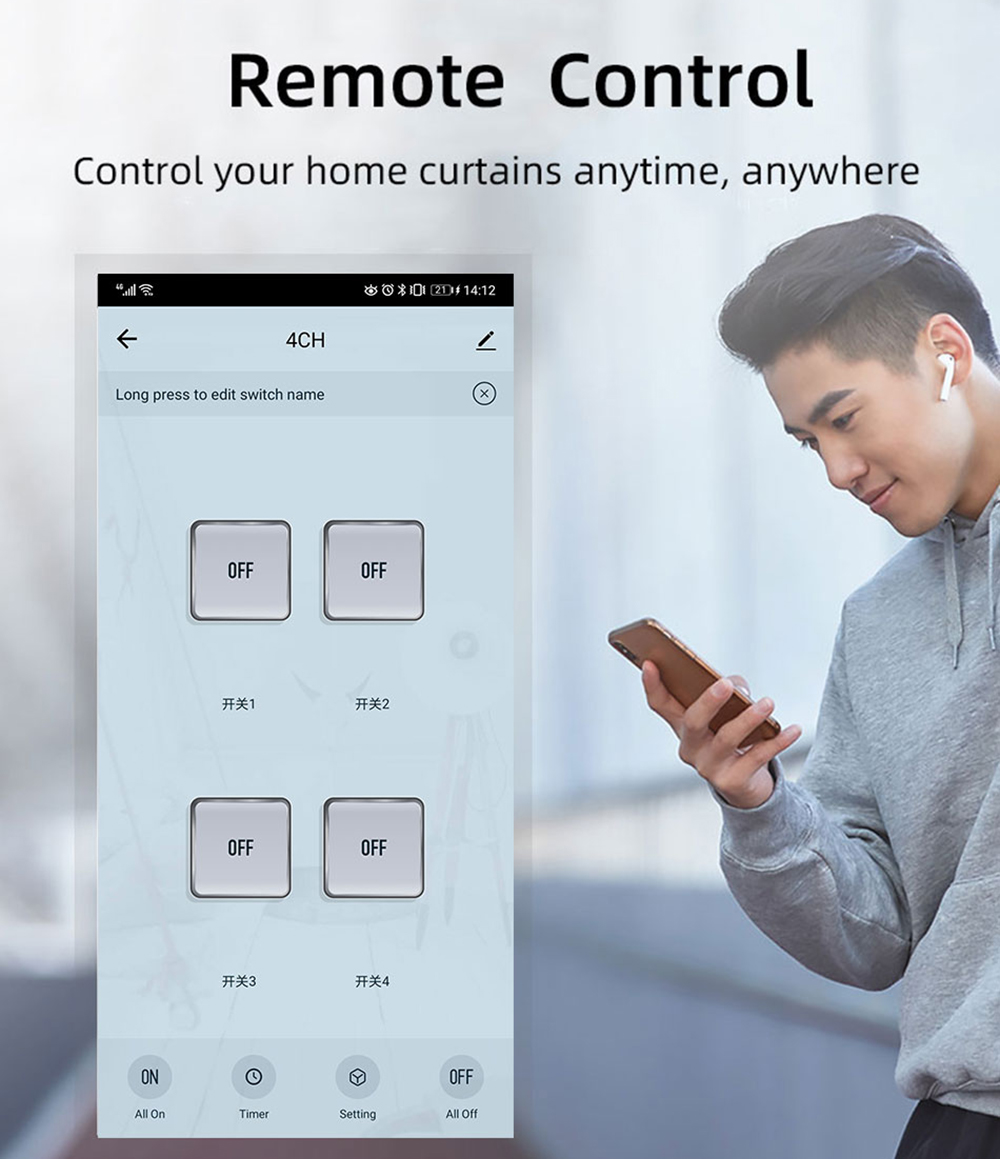 Tuya 4CH Zigbeeスイッチリレーモジュール US - Tuya Smart Switch のレビューと価格