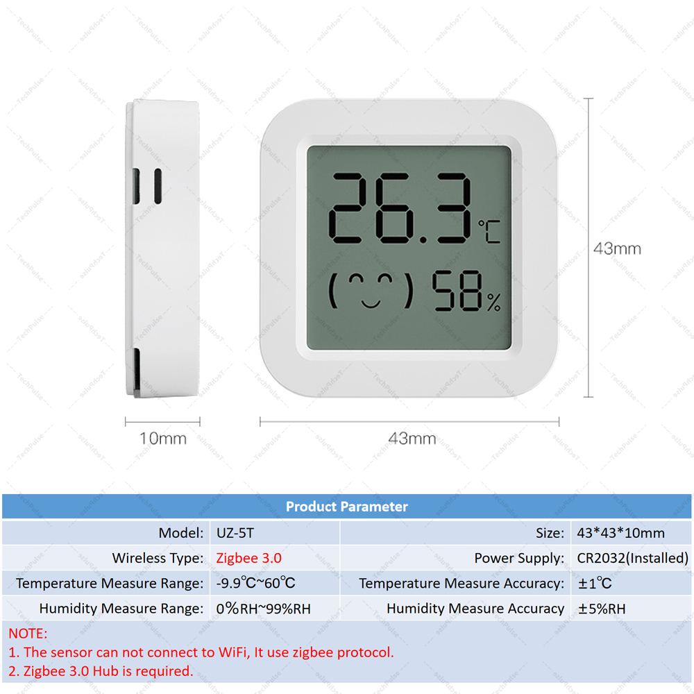 Zigbee 3.0 センサー 温度湿度センサー Zigbe - Smart Home Yandex のレビューと価格