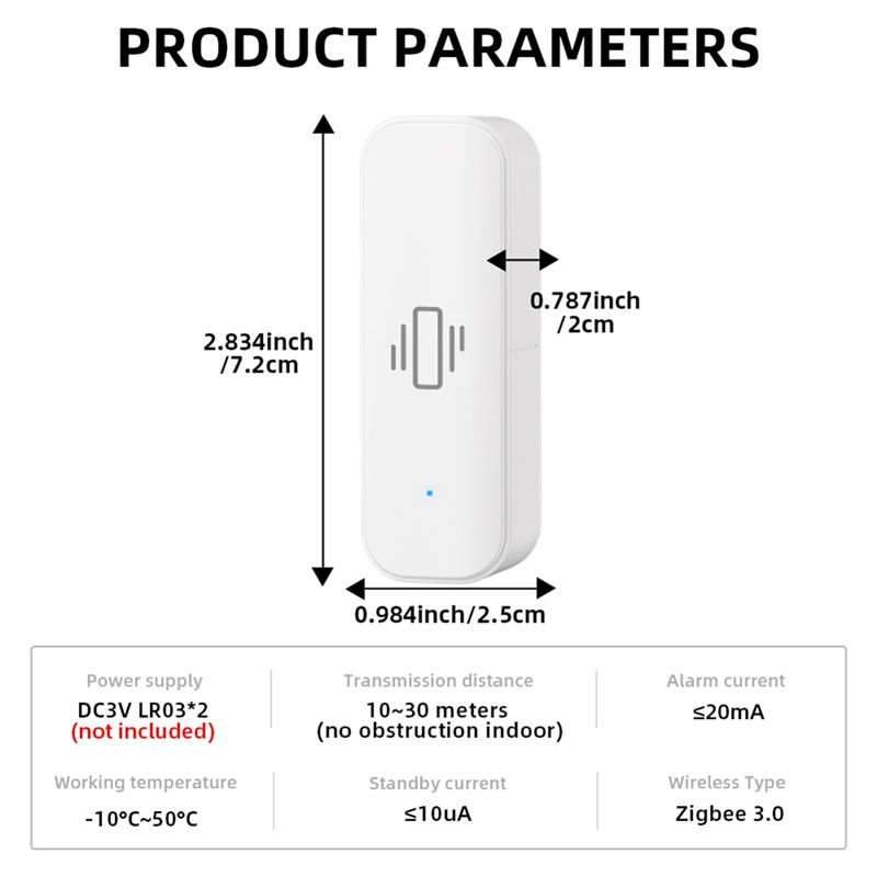 Tuya スマート振動センサー Zigbee Tuya セン - Zigbee Motion Sensor のレビューと価格