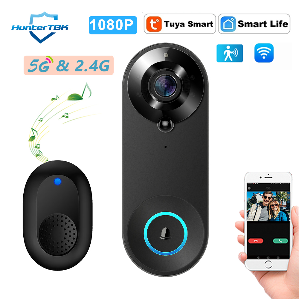 5G 2.4G WiFi ビデオドアベル 1080P ワイヤ - Smart Home Video Doorbell Enhanced Security With Smart Doorbell のレビューと価格