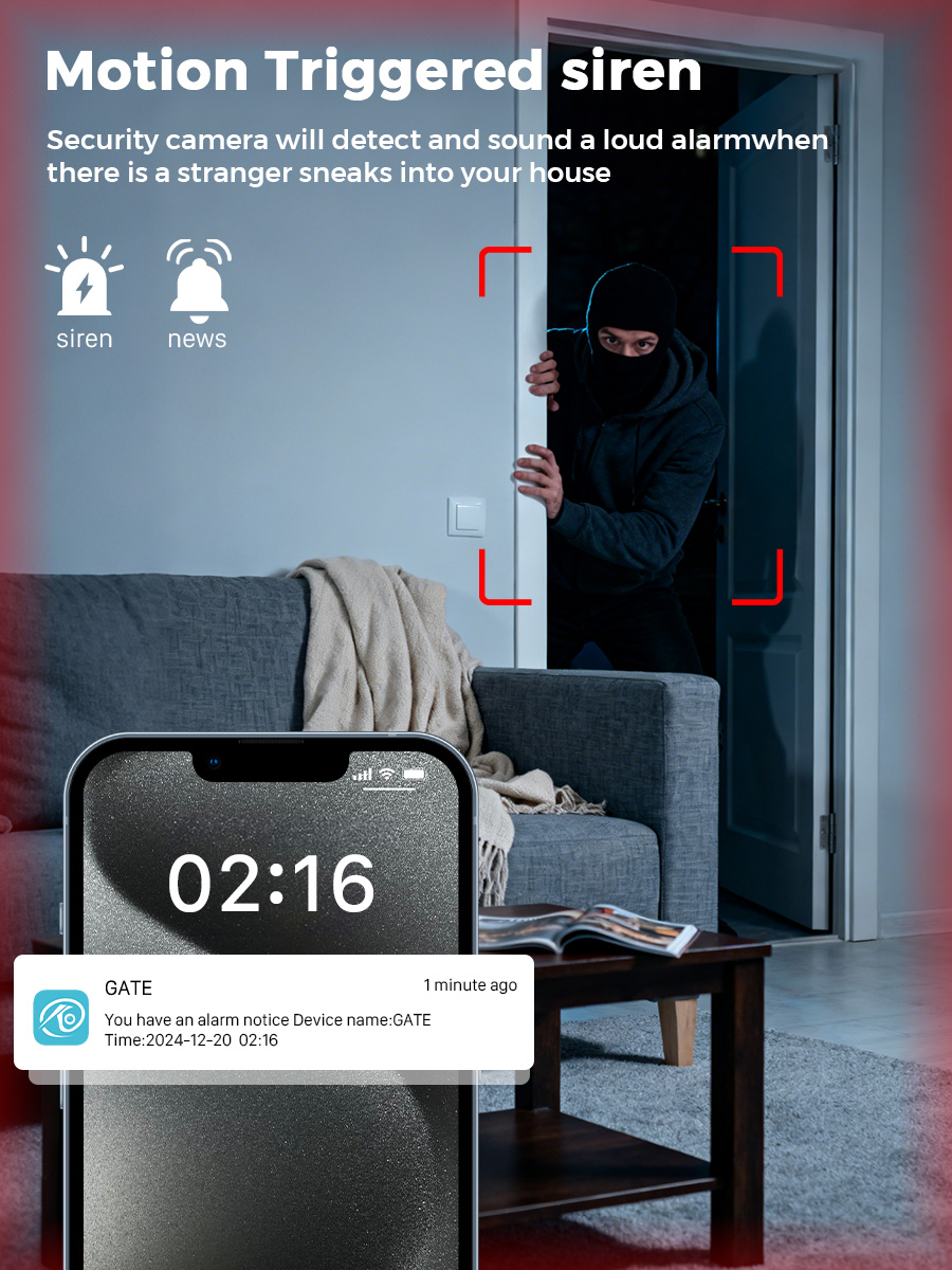 スマートホーム 5MP IP カメラ WiFi ワイヤレス屋 - Smart Home Cctv Camera のレビューと価格