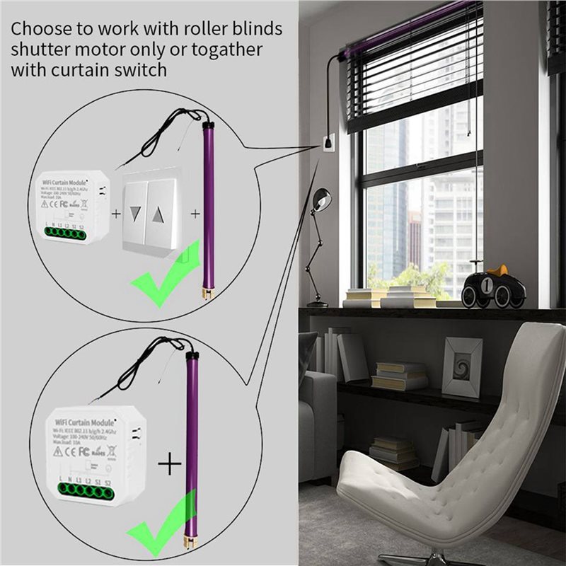 A27F-3X Tuya WIFIスマートカーテンモジュール - Smart Home Remote Control のレビューと価格