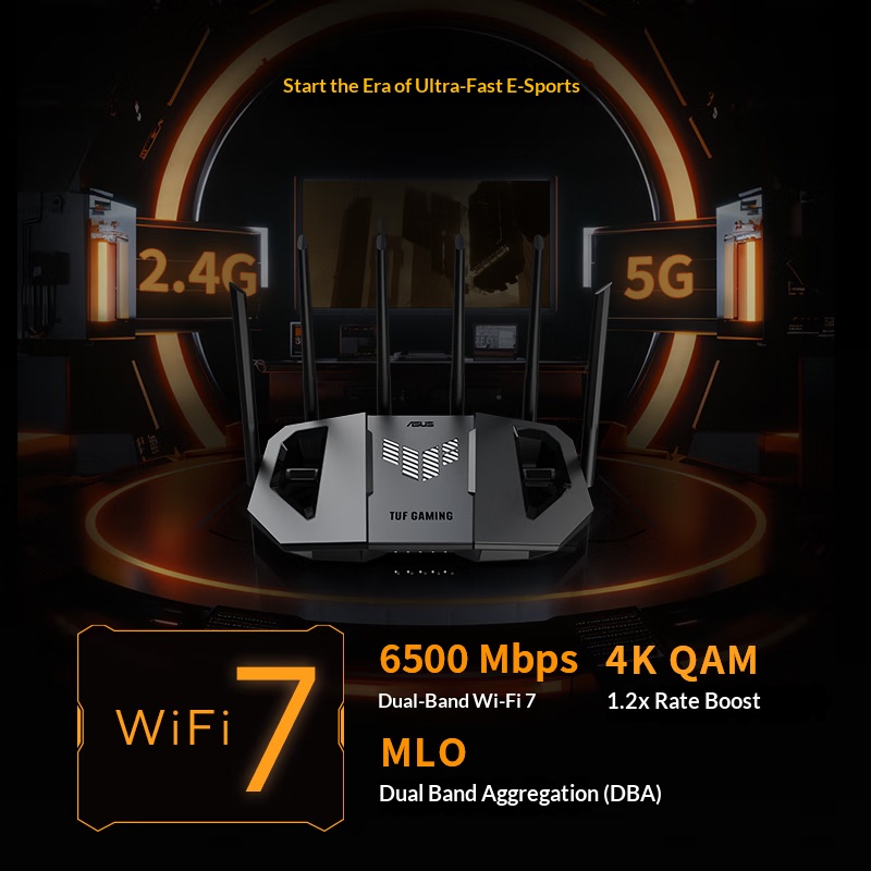 ASUS WiFi7 TUF GAMING BE6500 ゲ - Smart Home Router のレビューと価格
