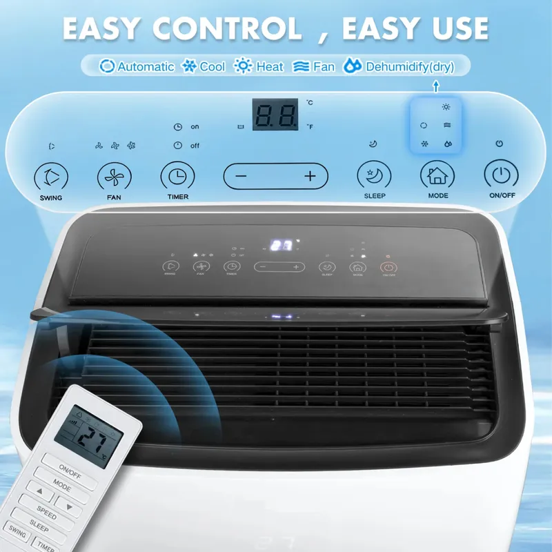 2026年FUDA家庭用ポータブルエアコン12000 BTU - Smart Home Wifi のレビューと価格