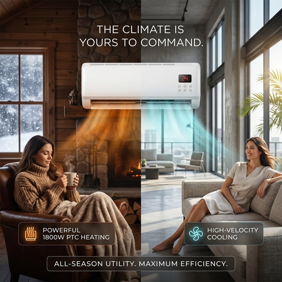 壁掛け式エアコンファン＆ヒーターコンボ、スマート2-in-1 - Smart Bathroom Fan のレビューと価格