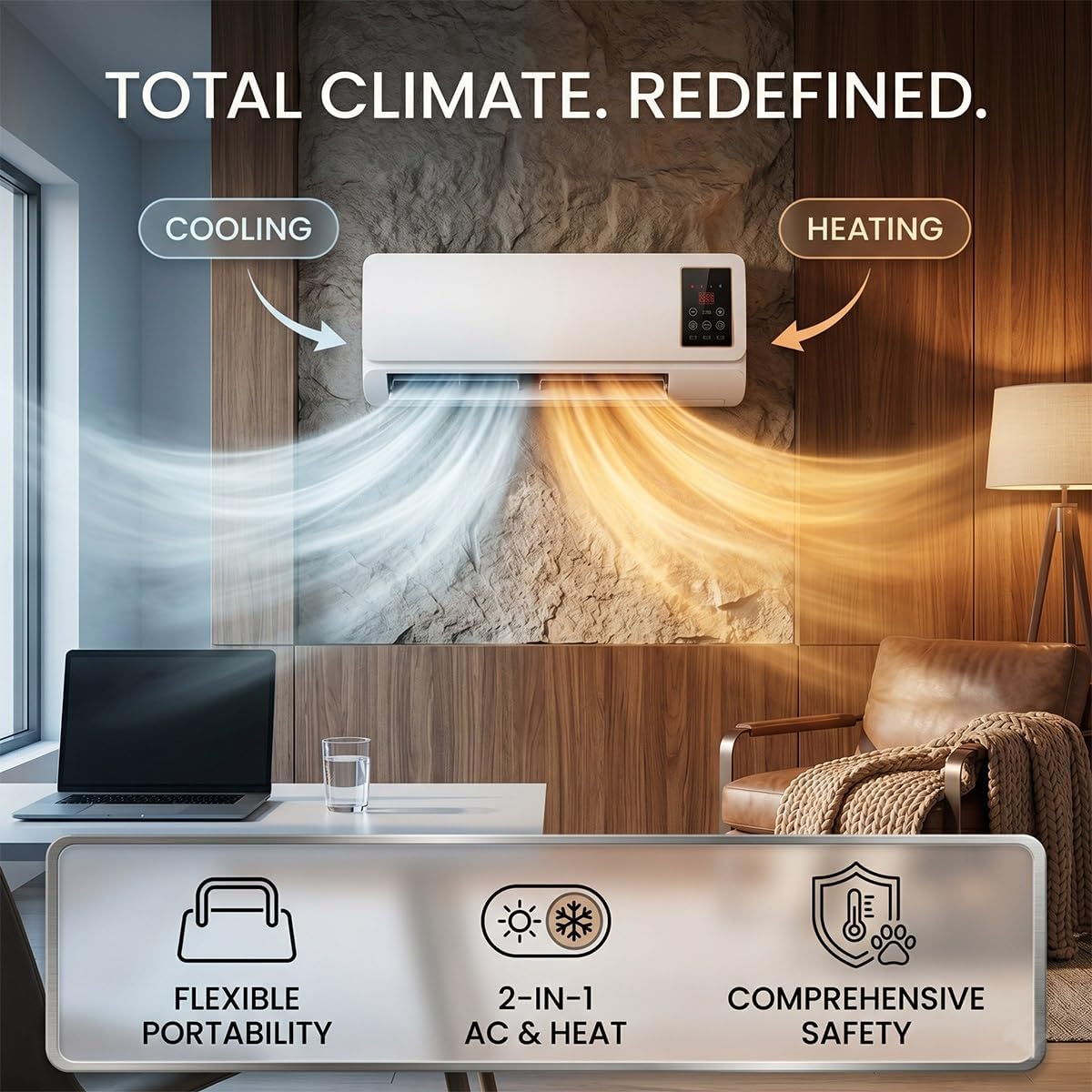 壁掛け式エアコンファン＆ヒーターコンボ、スマート2-in-1 - Smart Bathroom Fan のレビューと価格