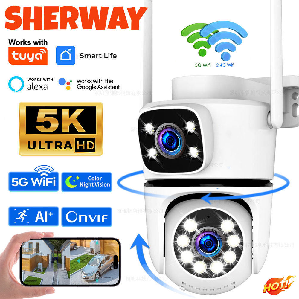 Tuya 5K WiFi 監視カメラ 5G Wifi 屋外デ - Smart Home Battery Camera Ezviz のレビューと価格