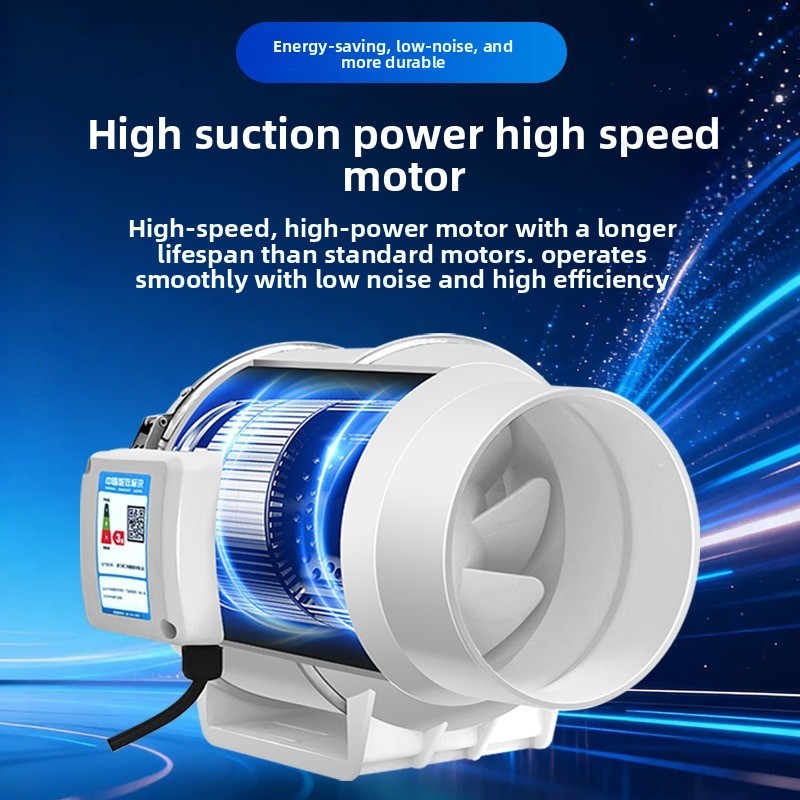 排気ファン家庭用サイレントインラインパイプダクトファン浴室2 - Smart Bathroom Fan のレビューと価格
