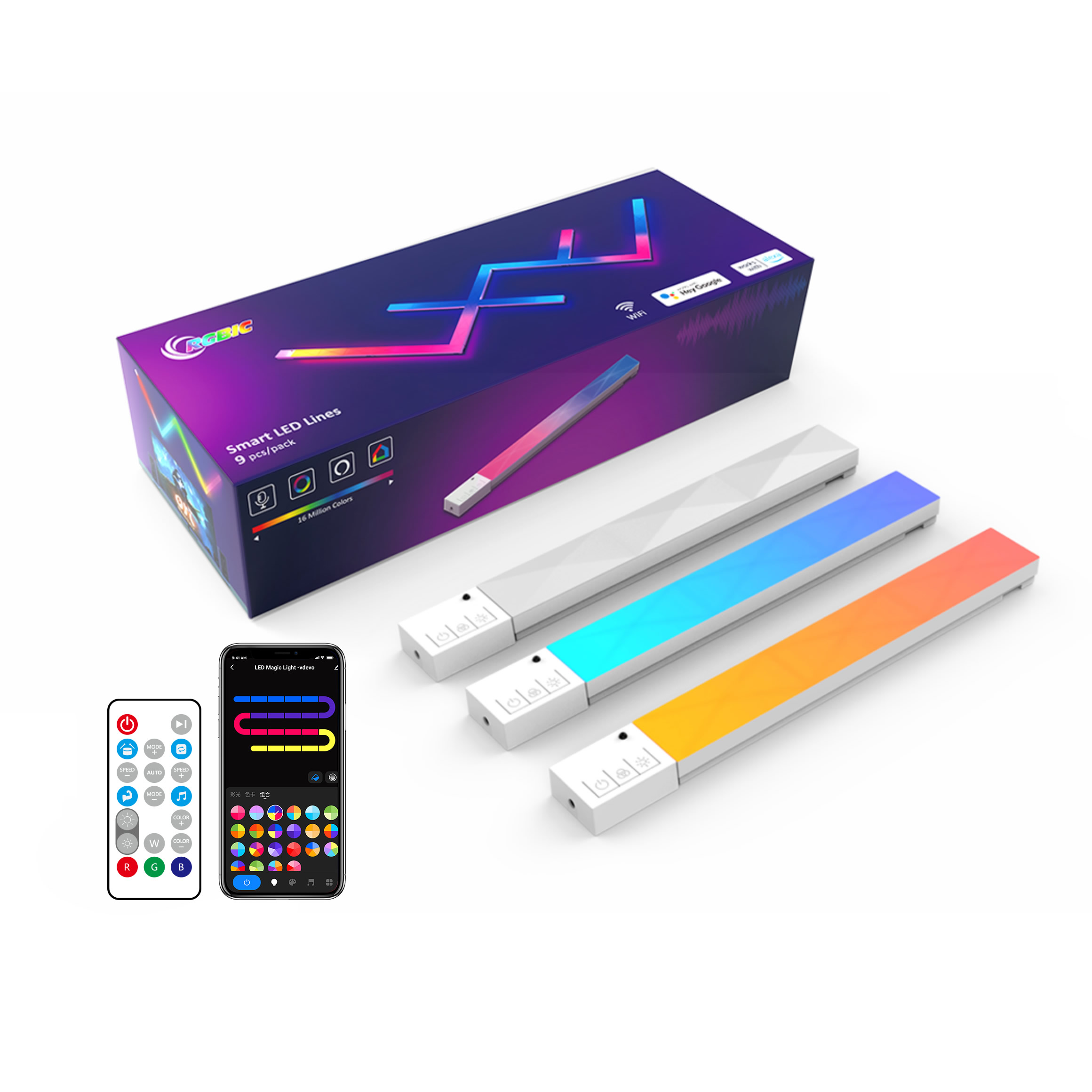 EE1 スプライシングWiFiミュージックLEDストリップD - Smart Home Wifi のレビューと価格